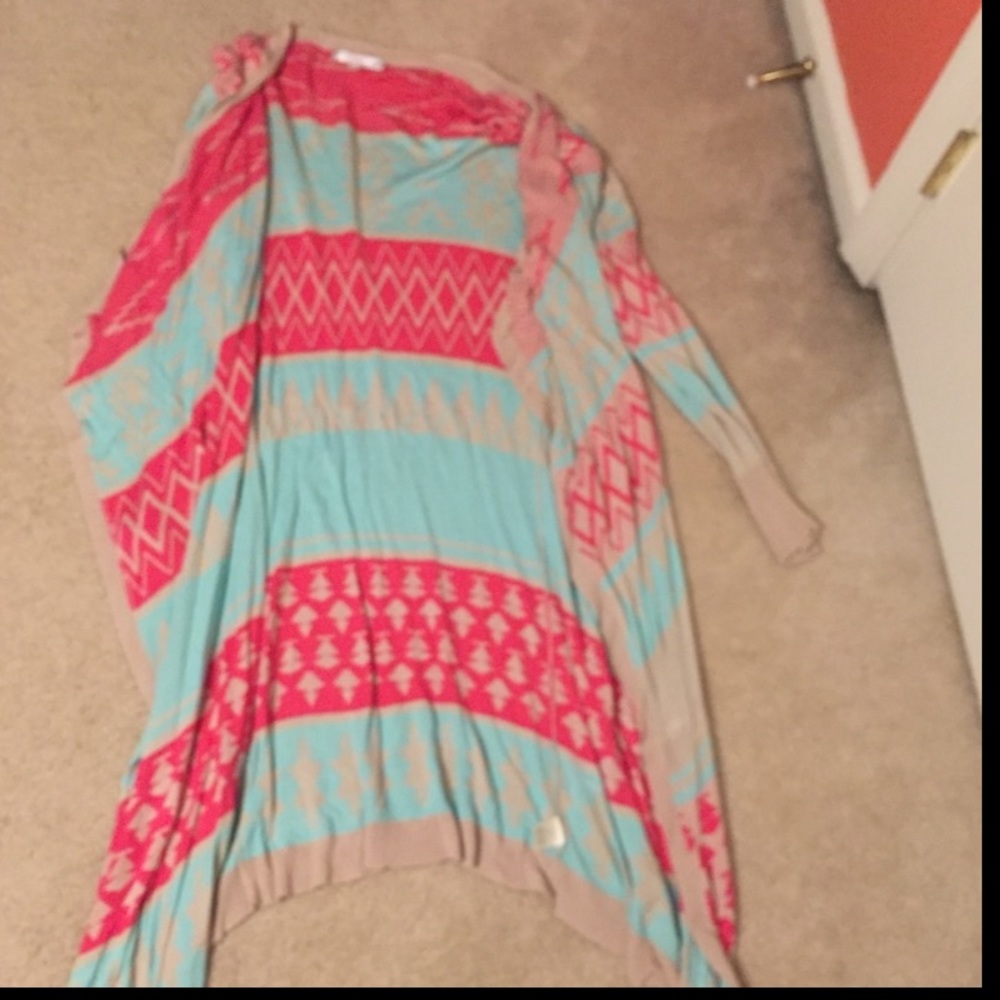 Super long tribal cardi